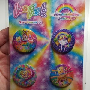 sponge bob lisa frank buttons